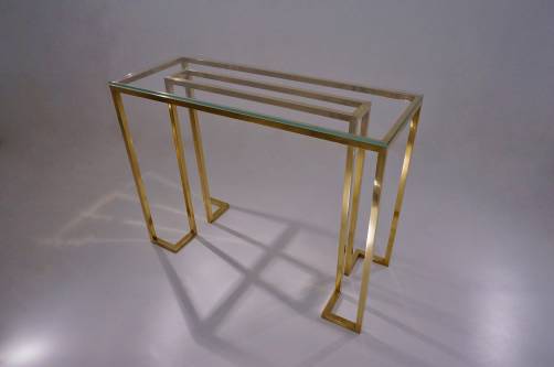   Brass console table, 1980`s ca, France